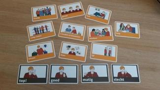Foto: kaarten van de methode 'Dit vind ik ervan'