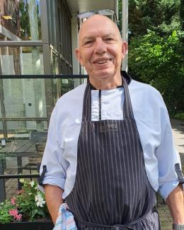 Wim in de tuin van Vondelstede