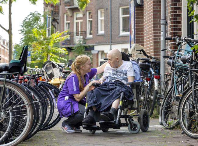Wandelen met een client 